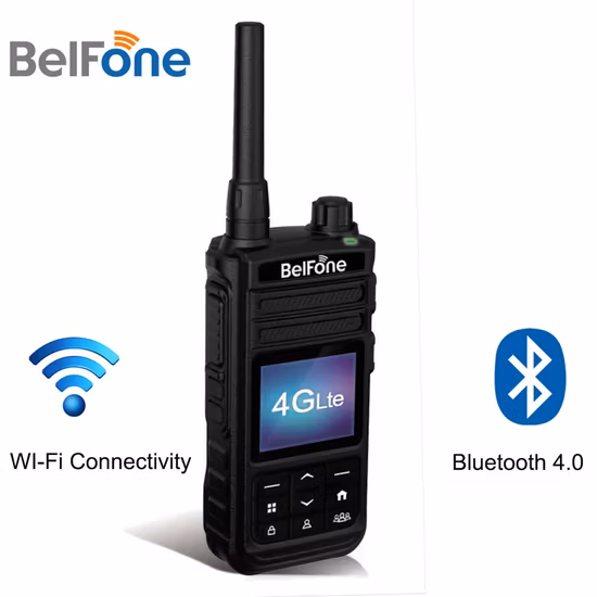 Belfone High Quality 5200mAh 4G Latest Poc Radio with SIM Card Display Screen
