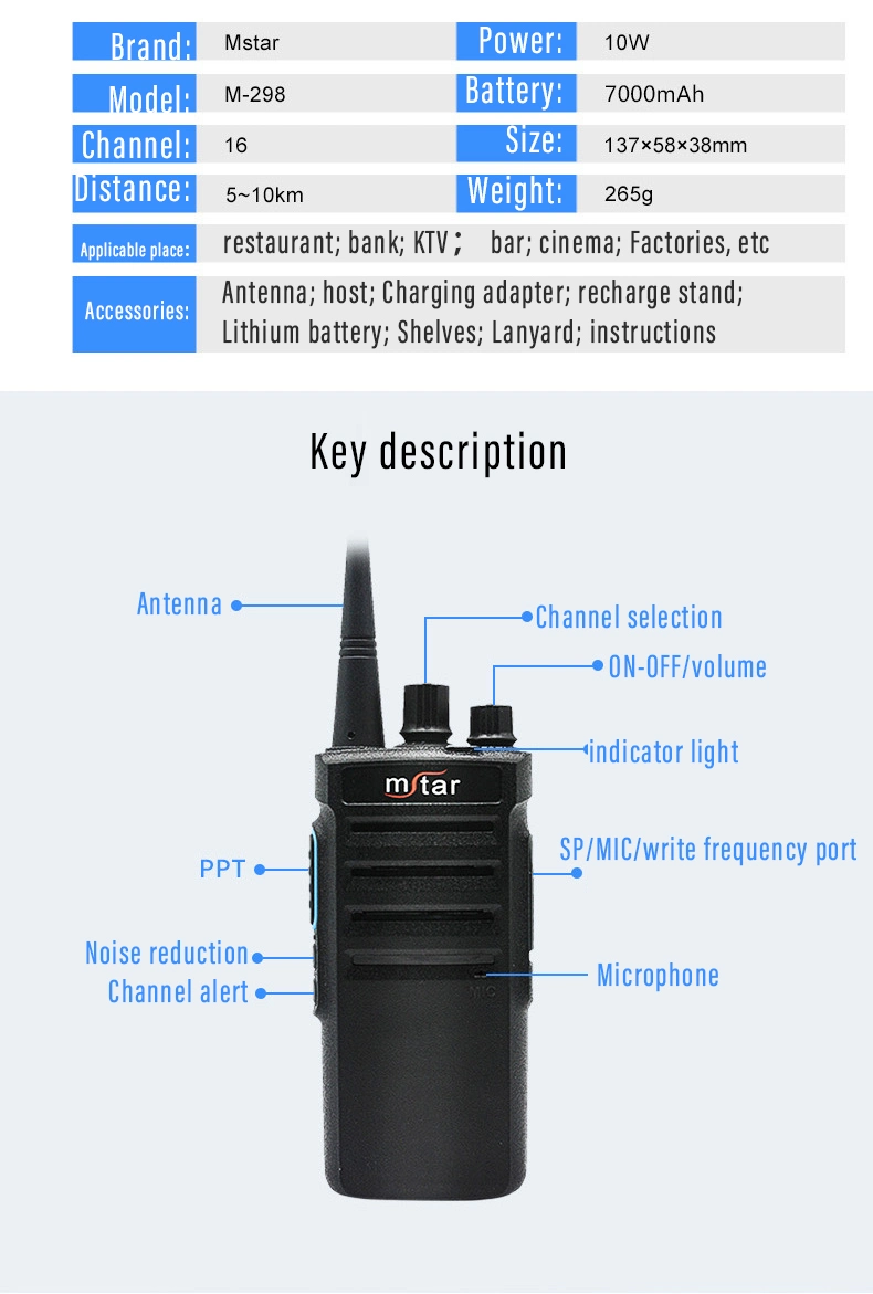 Mstar M-298 Dmr Radio Two Way Radio