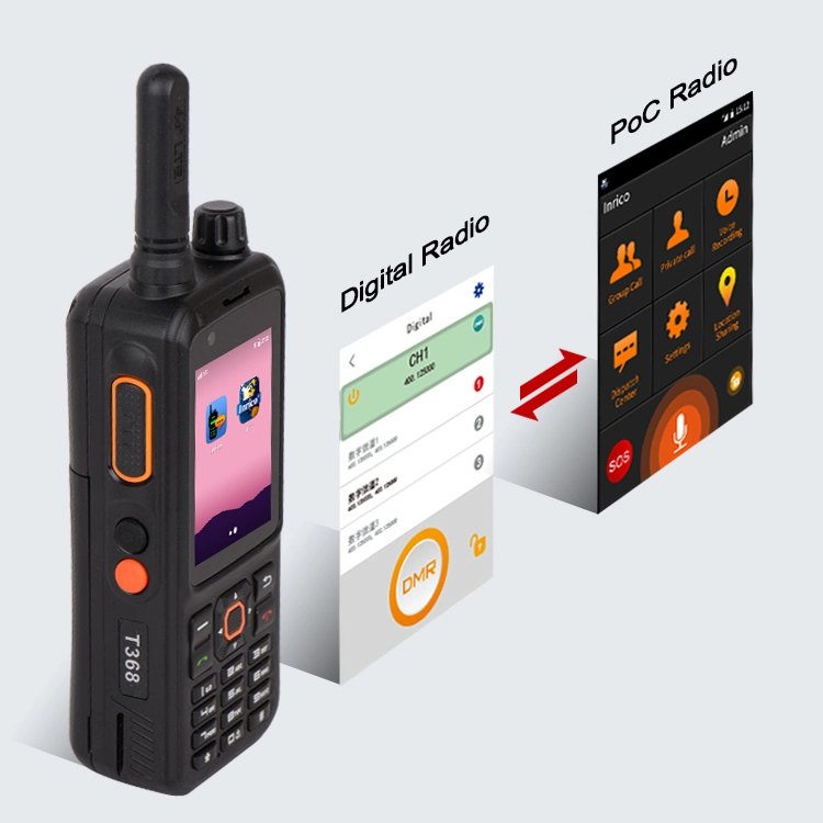 Inrico 4G Lte Network and Dmr Radio T368 with Full Keypad