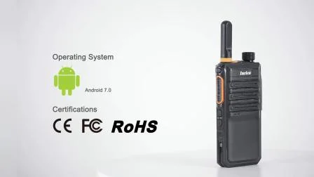 4G Poc LTE Netzwerk Android Walkie Way Radio mit Dual-SIM-Karte und GPS-Taste Inrico T520