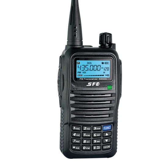 Sfe S850g-1 UHF-VHF-Analogradio mit 128 Kanälen, 5 W, hoher Ausgangsleistung und großer Sprechreichweite