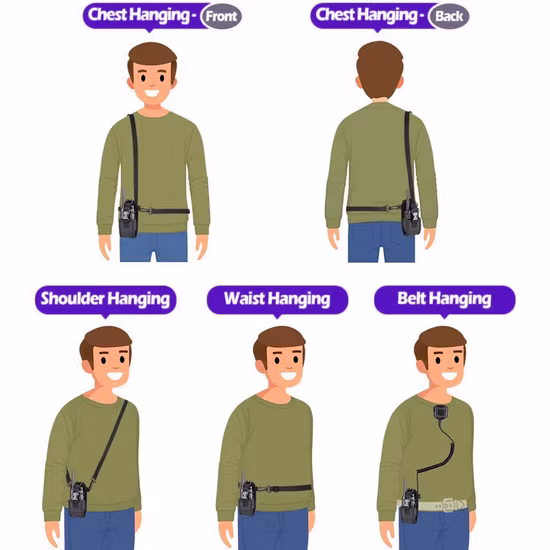 Universelle 3-in-1-Multifunktions-Radio-Halterung, Holster Msc-20c, Tasche, exquisite Handarbeit, Nylon-Material, tragbares Design