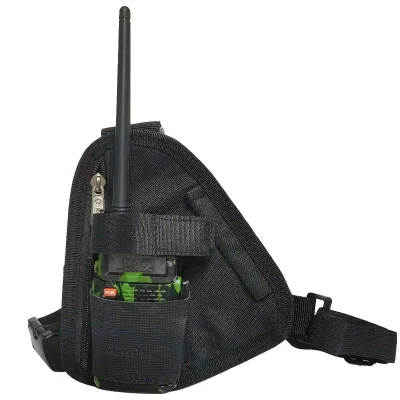 Günstige Tasche Brust vorne Tasche Tragetasche Holster für Baofeng Tyt Moto Walkie Talkie Two Way Radio