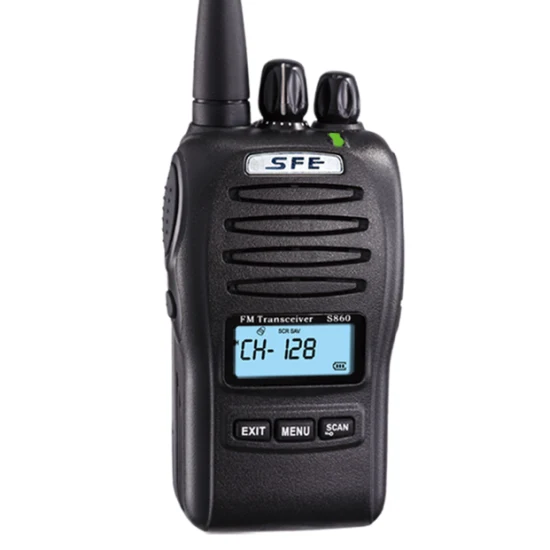 Sfe S860 Analogradio Hot Sale Walkie Talkie Radio 5 W Ausgangsleistung 128 Kanäle mit besetztem Kanal Lange Sprechreichweite 5 km Reichweite